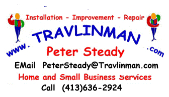 Travlinman Handyman Biz Card